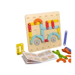 SPACEZAT - Tablero De Madera Geometría Clasificación Juguete Montessori