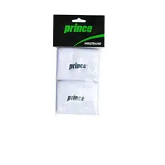 PRINCE - MUÑEQUERA BLANCA LOGO VERDE PAR