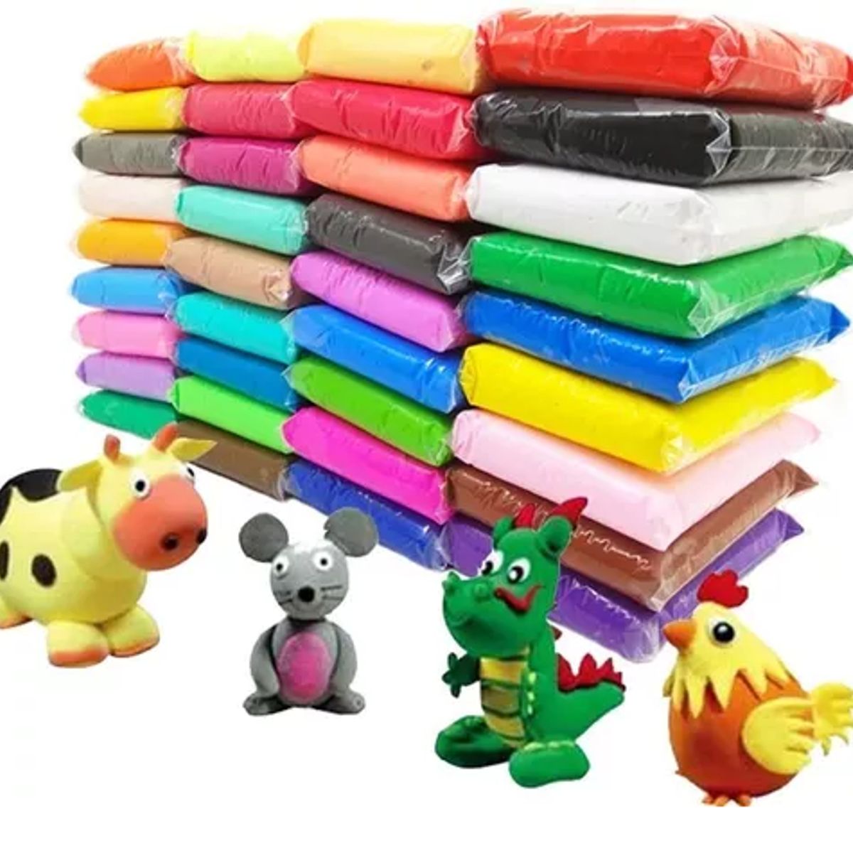 GENERICO - 36 Masa Fummy Moldeable, Tipo Goma Eva Gummy Slime + Estecas