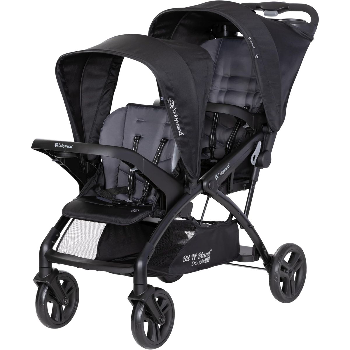 BABY TREND - COCHE DOBLE SIT N' STAND 2.0 DASH BLACK