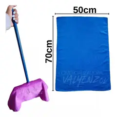 GENERICO - Pack 4 traperos microfibra de colores surtidos 50x70 cm