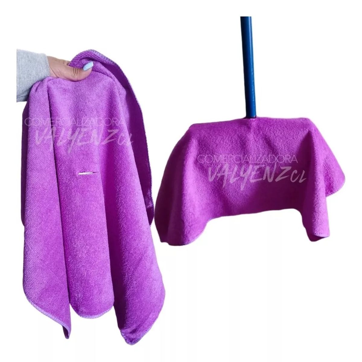 GENERICO - Pack 4 traperos microfibra de colores surtidos 50x70 cm