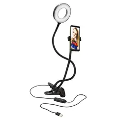 PHILCO - Soporte Tipo Clip Para Smartphone Con Aro De Luz
