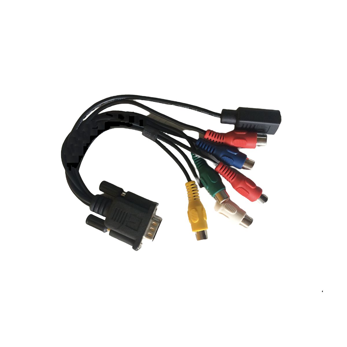 GENERICO - Cable adaptador super video vga a rca  notebook pc a tv 6+1