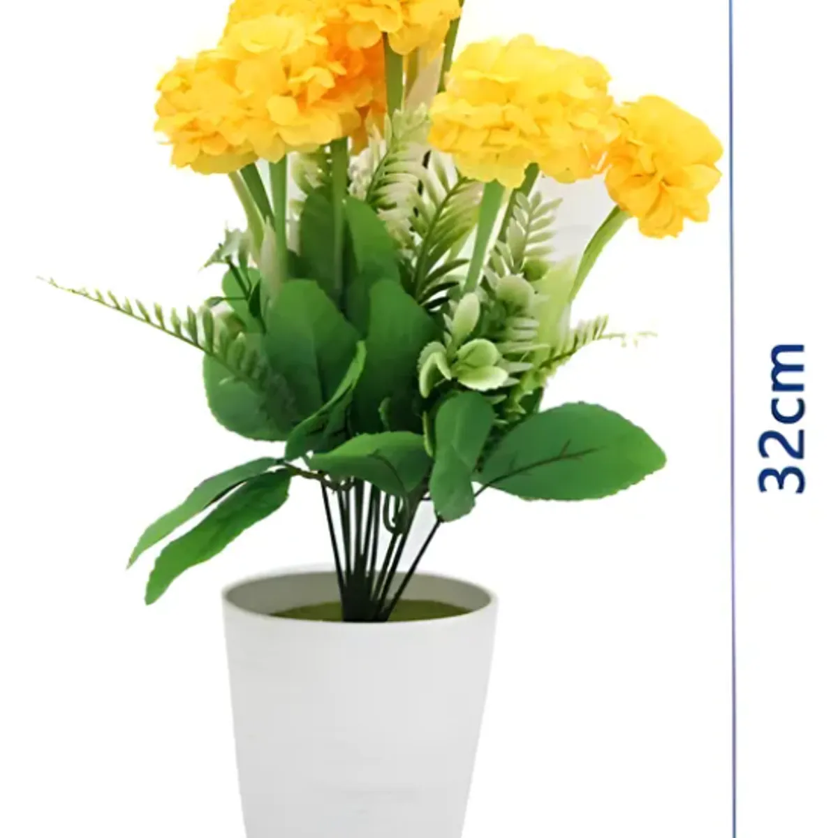 GENERICO - Hortensia Flor Artificial de en Maceta