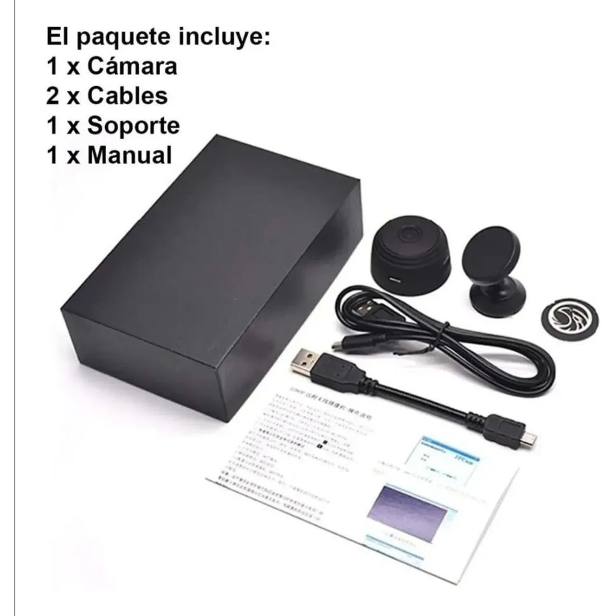 GENERICO - Mini cámara espia 1080p a9 wifi + memoria 32 gigas