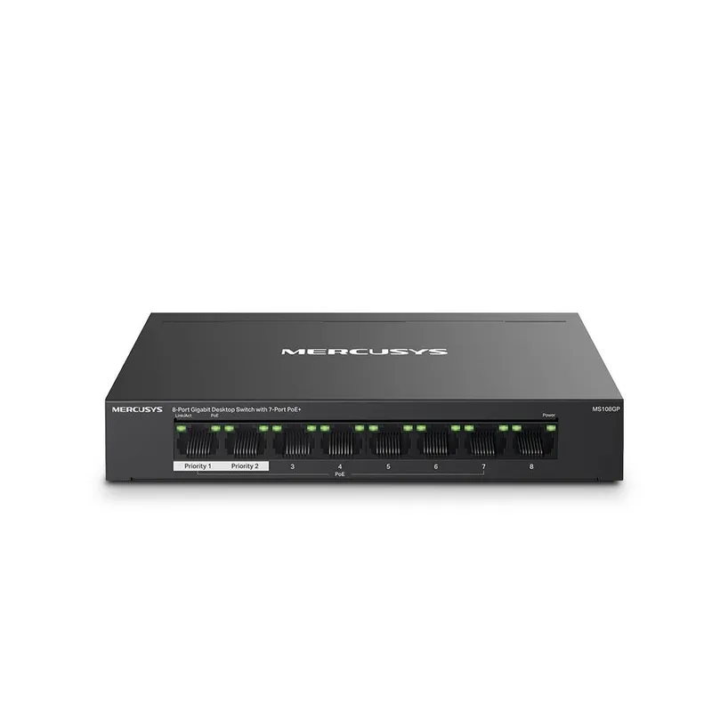TP LINK - Switch Mercusys by TP-Link MS108GP 8 Puertos Gigabit 7 PoE+