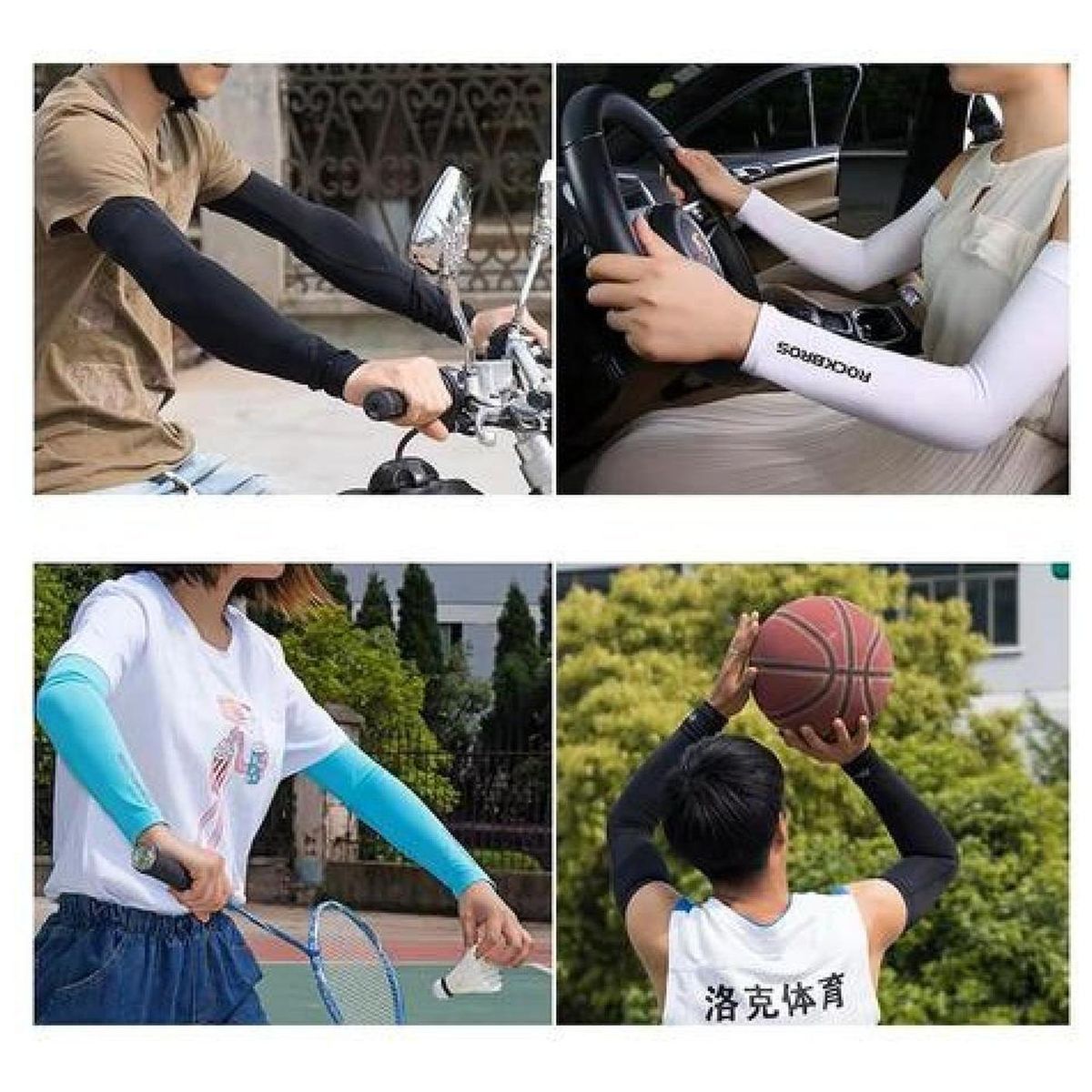 ROCKBROS - Mangas Rockbros Ciclismo Deportes Manejo Uv400 Manguillas