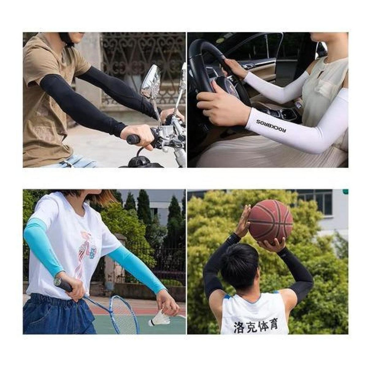 ROCKBROS - Mangas Rockbros Ciclismo Deportes Manejo Uv400 Manguillas