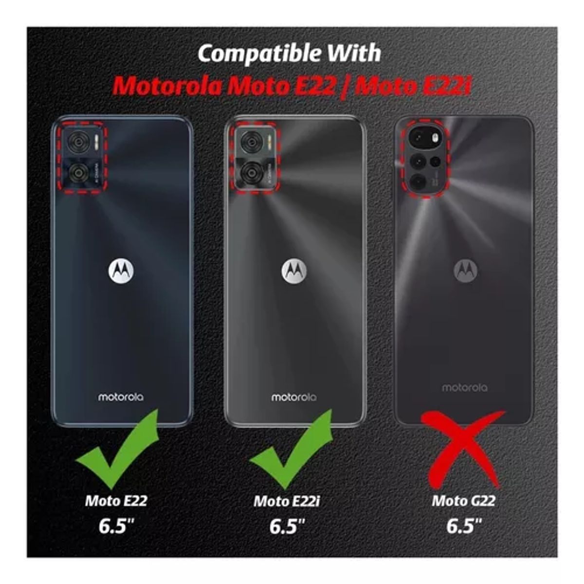GENERICO - Carcasa Anti Golpes Para Motorola Moto E22