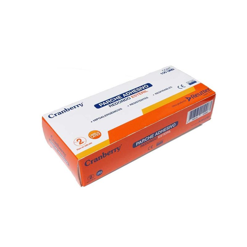 CRANBERRY - Parche curita redondo 22mm x 500 unidades
