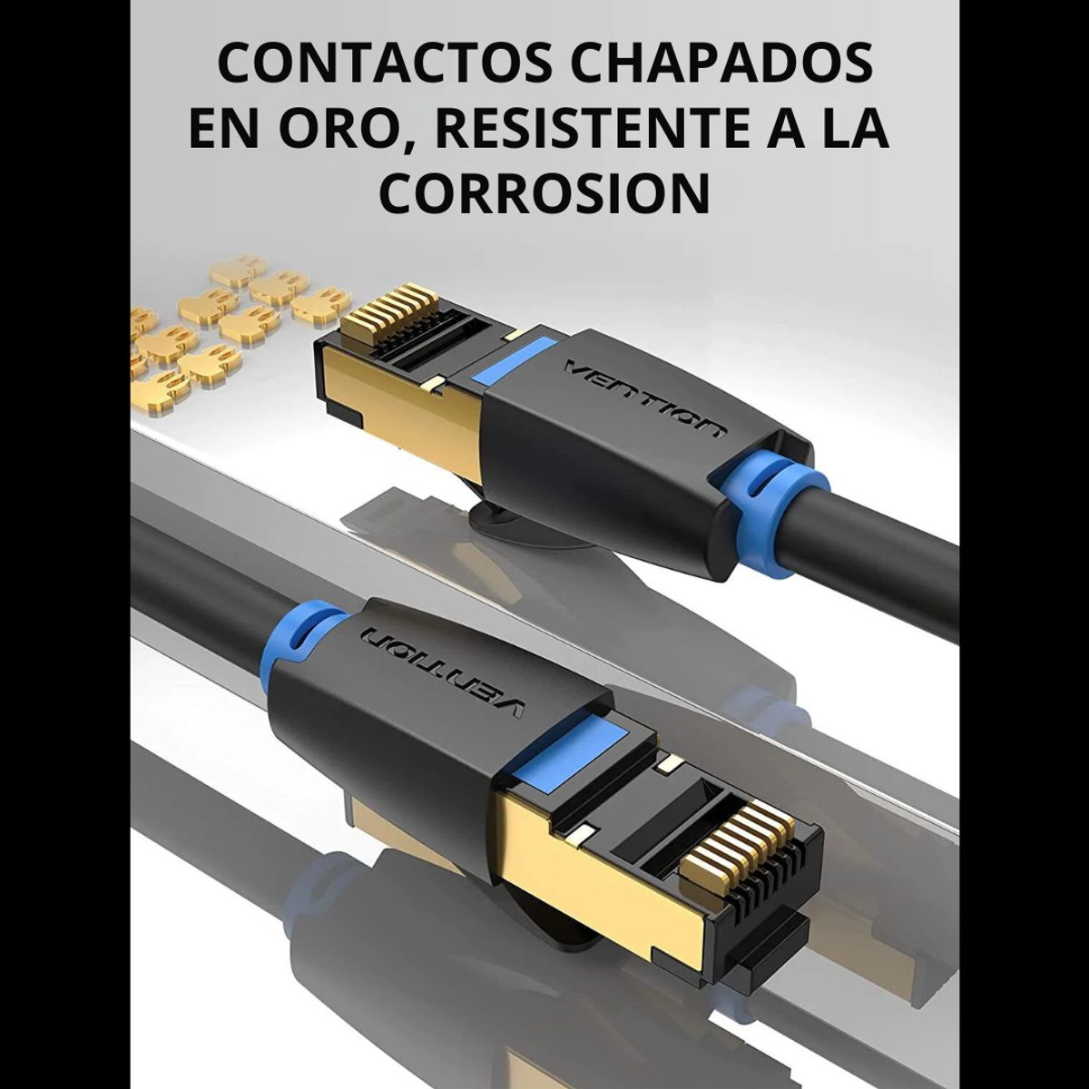 VENTION - 15 Mts. Cat8 Sftp 40gbps. Cable Red Ethernet Rj45. Vention.