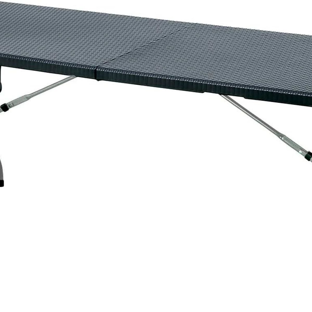 GENERICO - Mesa plegable simil ratan 180x74x74cm