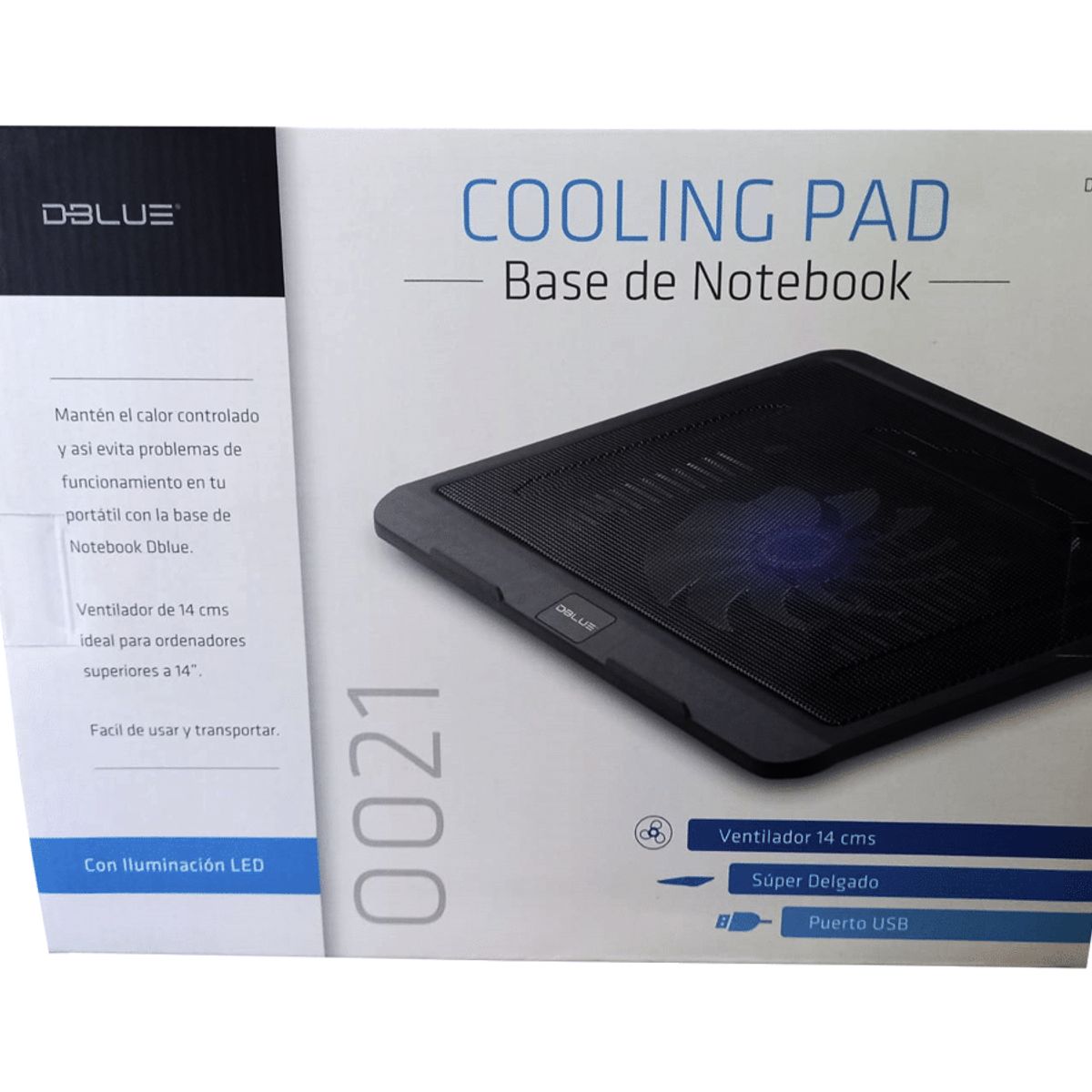 GENERICO - Base De Ventilador Para Notebook Led Dblue