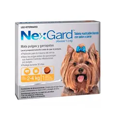 GENERICO - Antiparasitario Externo Nexgard 11.3 Mg (2 A 4 KG) 1 Comprimido