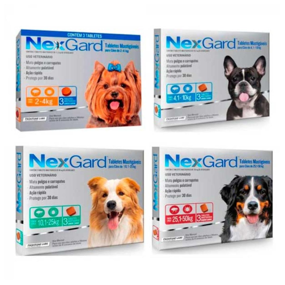 GENERICO - NexGard 11.3 mg 1 Comprimido - Antiparasitario 2 a 4 kg