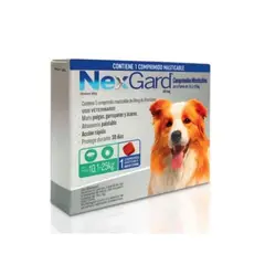 GENERICO - NEXGARD DE 10-25 KG - ANTIPARASITARIO EXTERNO MASTICABLE