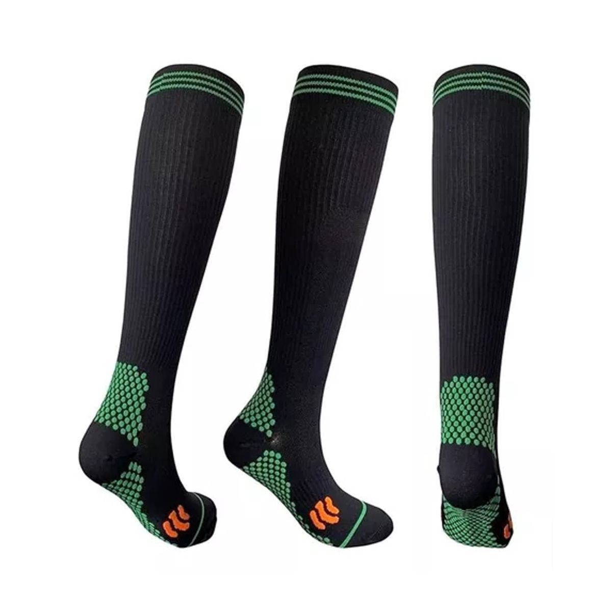 GENERICO - Par De Media De Compresión Deportiva AntiVarices