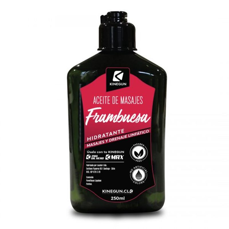 KINEGUN PRO - Aceites de Masajes - Aroma FRAMBUESA
