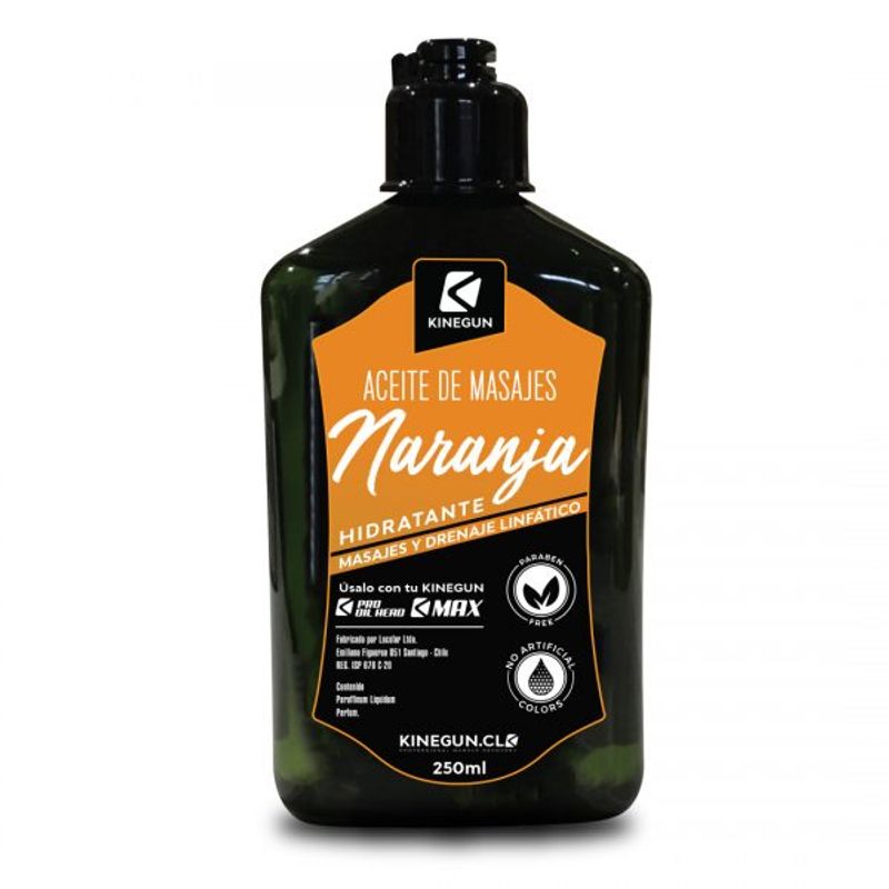 KINEGUN PRO - Aceites de Masajes - Aroma NARANJA