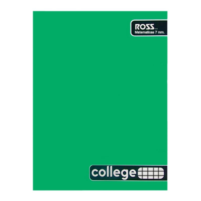 GENERICO - Pack 10 Cuadernos College Ross 7mm 80 Hojas