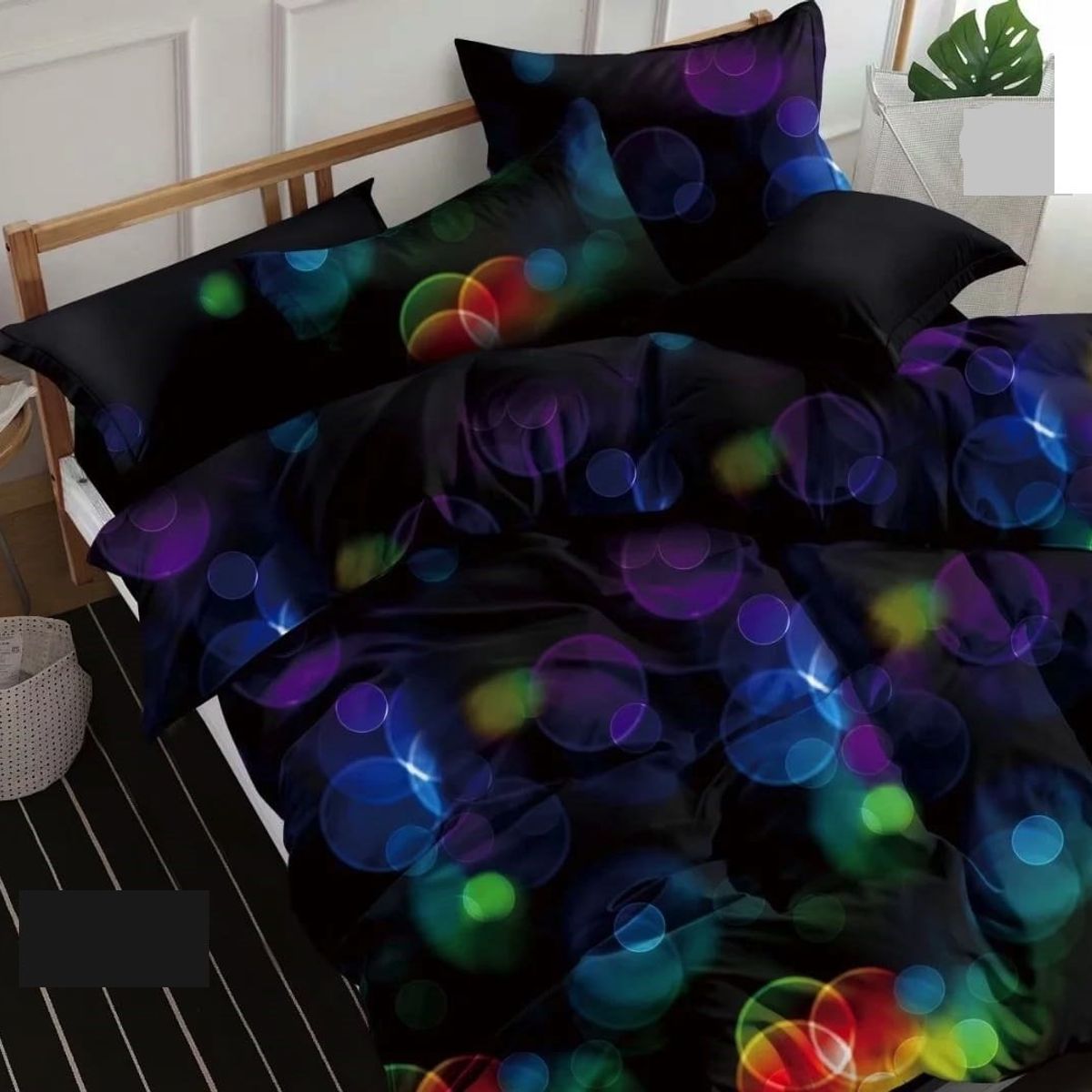 GENERICO - cubrecama multicolor king quilt verano teng fei