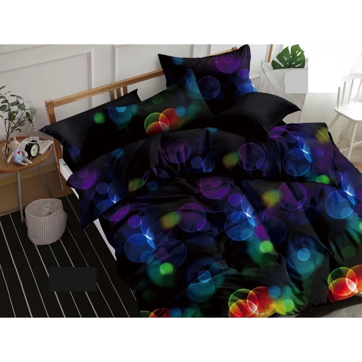 GENERICO - cubrecama multicolor king quilt verano teng fei