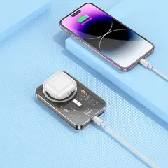 HOCO - Bateria carga inalámbrica magsafe pd 20w para iphone y AirPods 5000 mah