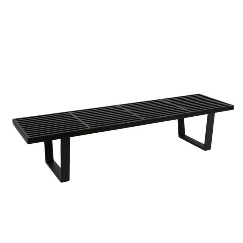 KLIK - Banqueta de Madera y Metal George Nelson 160cm - Negra