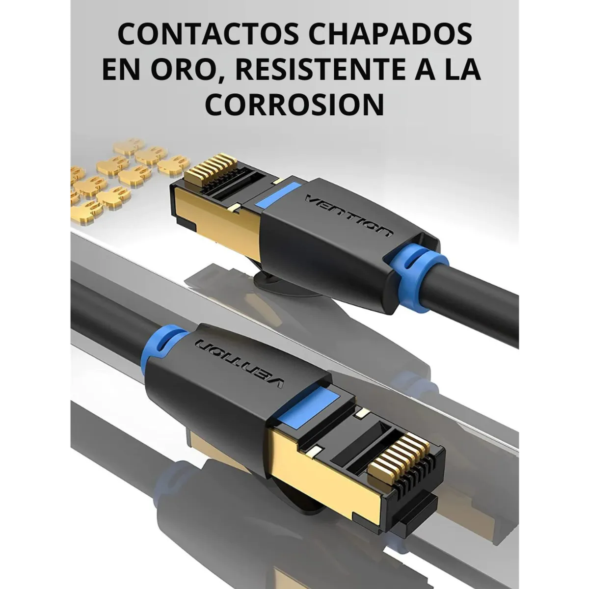 VENTION - 8 Mts. Cat8 Sftp 40gbps. Cable Red Ethernet Rj45. Vention.