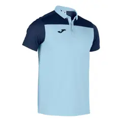 JOMA - Polera Polo Hombre Hobby II Azul Navy - Celeste