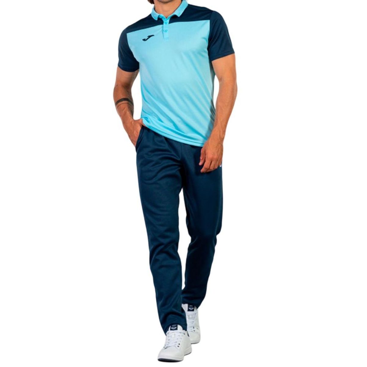 JOMA - Polera Polo Hombre Hobby II Azul Navy Joma - L