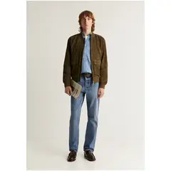 SCALPERS - Chaqueta Bomber Ante Green
