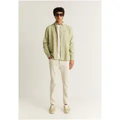SCALPERS - Camisa Calavera Cuello Botones Khaki