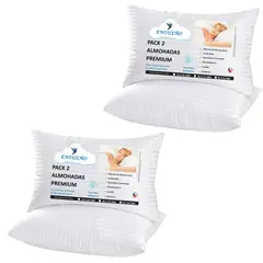 GENERICO - Almohadas Premium Pack X4 50x90cm king Hogar De Ensueño