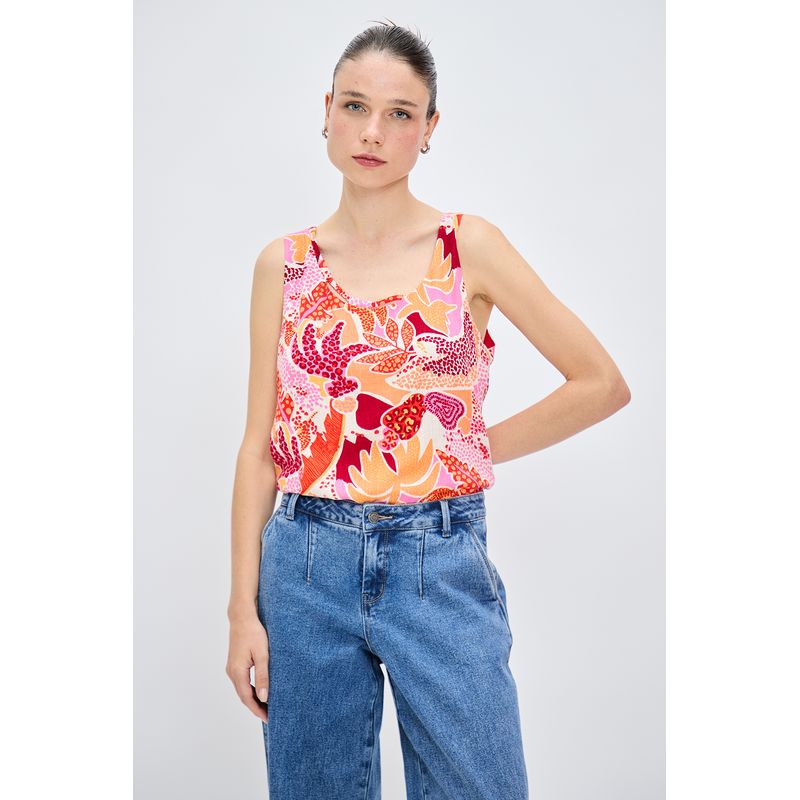 IO - Blusa Sin Mangas Rojo Mujer Io