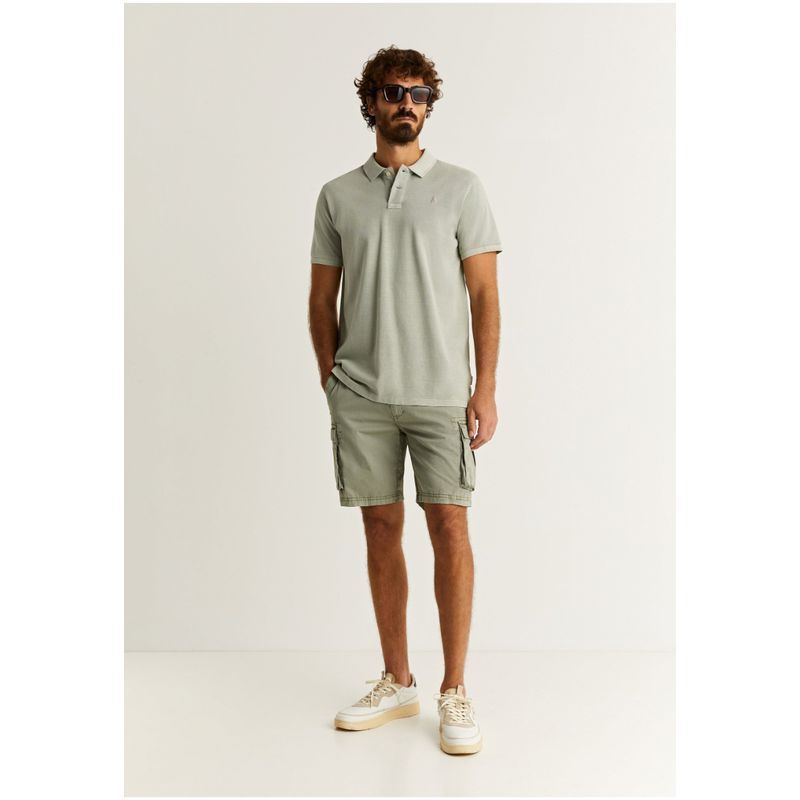 SCALPERS - Bermudas Cargo Bolsillos Light Green