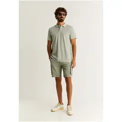 SCALPERS - Bermudas Cargo Bolsillos Light Green