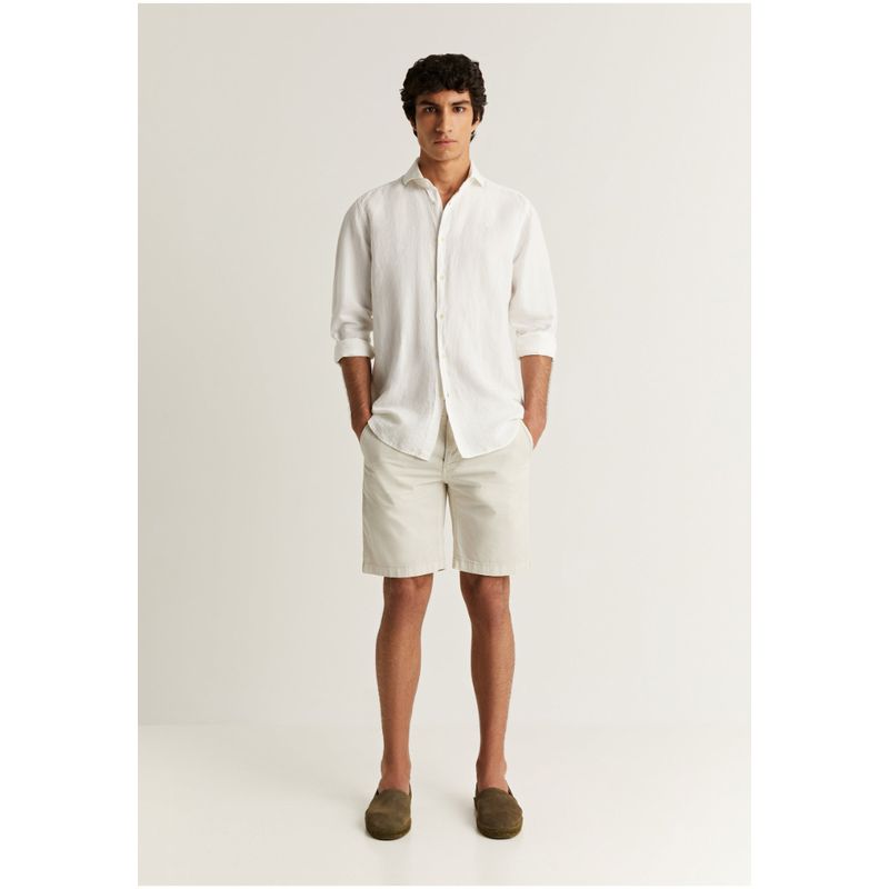 SCALPERS - Bermudas Algodón Off White