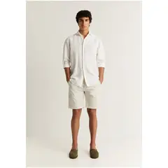SCALPERS - Bermudas Algodón Off White