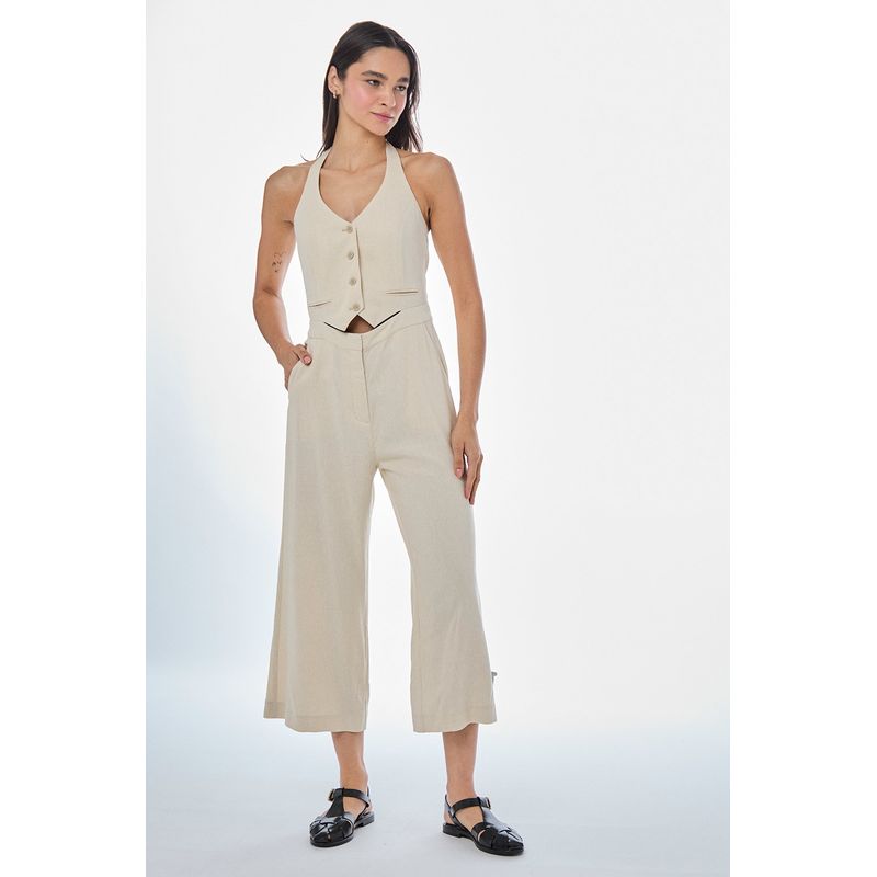 IO - Enterito Largo Beige Mujer Io