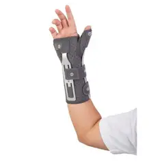 BLUNDING - Muñequera,Ortesis de muñeca con dedo pulgar izquierdo - Gris - Talla XS