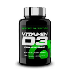 SCITEC NUTRITION - Vitamina D3 Forte 2600UI 100 Capsulas.