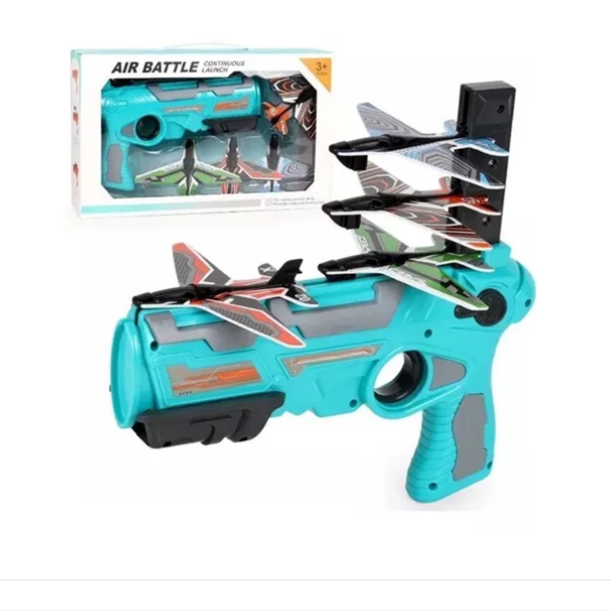 GENERICO - Juguete Pistola Lanzador De Aviones Espuma