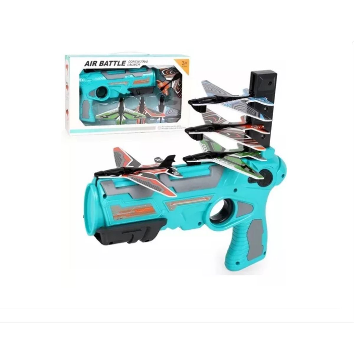 GENERICO - Juguete Pistola Lanzador De Aviones Espuma