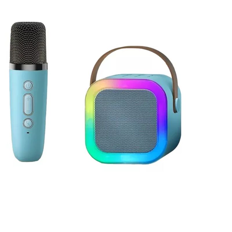 GENERICO - Mini Parlante Altavoz + Micrófono Portátil Karaoke Bluetooth