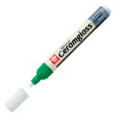 SAKURA - Ceramglass - Marcador para cerámica y vidrio 2mm Verde