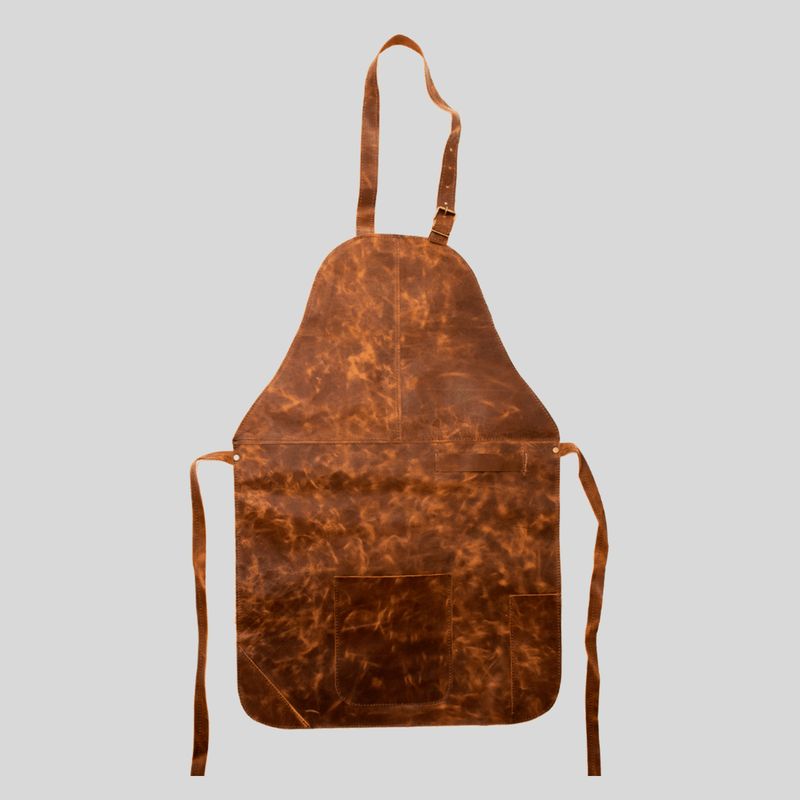 TRAUKO - Pechera Hombre Cuero Café Trauko Tradicional