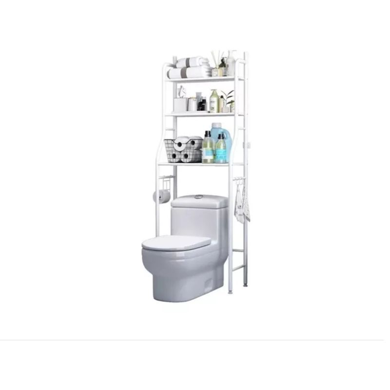 GENERICO - Estante Mueble Organizador Baño 3 Niveles Repisa Blanco