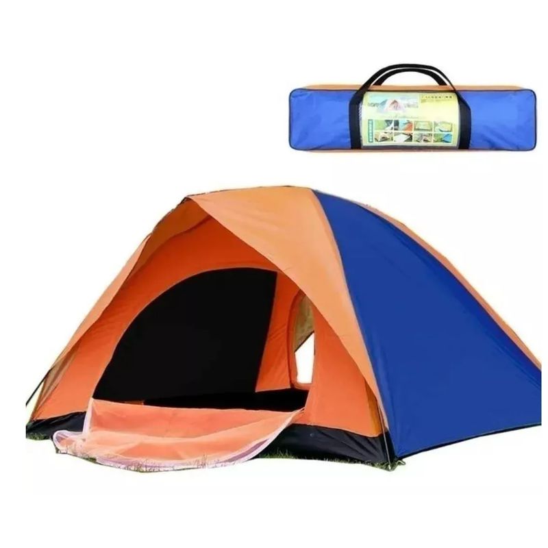 GENERICO - Carpa 3 Personas Doble Capa Toldo Ventana 2x1.5mts
